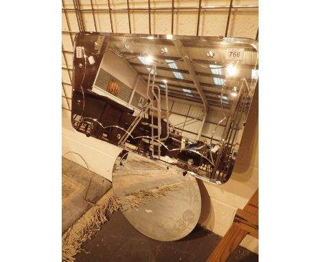 One modern and one vintage mirror
