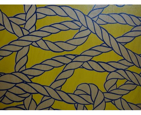 A silkscreen print on panel, 'Ropes', 40 x 50cm 