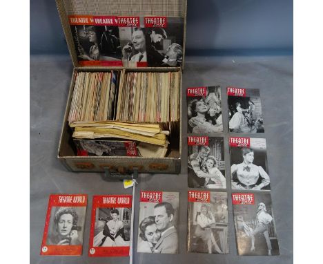 A collection of vintage theatre world magazines 