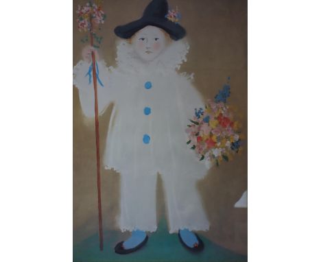 After Pablo Picasso, 'Portrait of Paul in Pierrot', print, framed and glazed, 58 x 42cm 