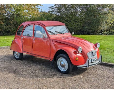 Make & Model:Citroen, 2 CV6 SPECIAL  Date of Reg:F371CFL Colour:Red cc:602 MoT:2025-08-30 Fuel Type:Petrol Mileage:62589 Tran