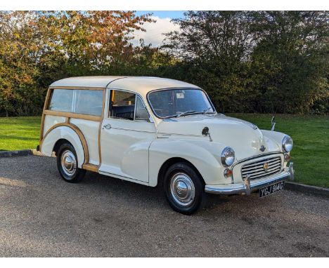 Make & Model:Morris , Minor Traveller Date of Reg:YGJ914G Colour:White cc:1098 MoT:2025-05-25 Fuel Type:Petrol  Transmission: