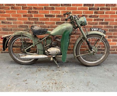 Make & Model:BSA, Bantam D1 Date of Reg:VMP310 Colour:Green cc:125  Fuel Type:Petrol Mileage:13893  Summary:125cc. This early