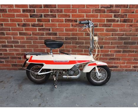 Make & Model:Mobylette , Cady X1 Date of Reg:RRX18M Colour:Red cc:49  Fuel Type:Petrol   Summary:Registered in December 1973,
