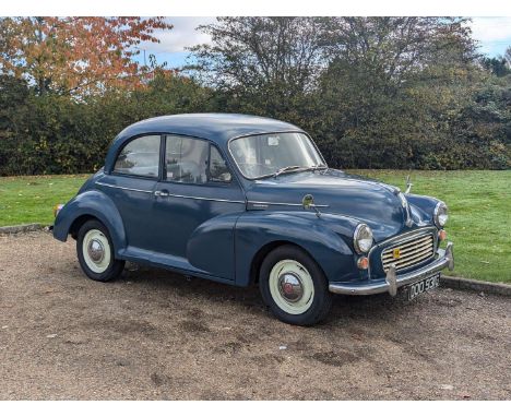 Make & Model:Morris, Minor Date of Reg:DOO931G Colour:Blue cc:1098 MoT:1969-05-19 Fuel Type:Petrol Mileage:76993 Transmission