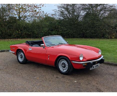 Make & Model:Triumph , Spitfire Date of Reg:OUW386L Colour:Red cc:1296  Fuel Type:Petrol Mileage:43000 Transmission:manual Su