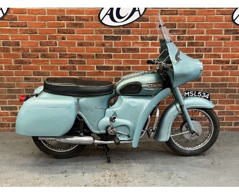 Make & Model:Triumph, T21 Date of Reg:MSL534 Colour:Blue cc:350  Fuel Type:Petrol  Transmission:manual Summary:350cc. This Tr