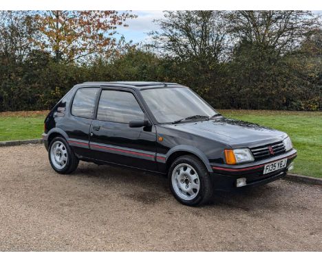 Make & Model:Peugeot , 205 GTI Date of Reg:F135YEJ Colour:Black cc:1905 MoT:2025-04-05 Fuel Type:Petrol Mileage:155875 Transm