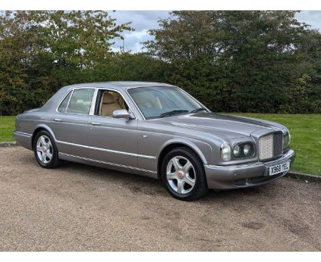 Make & Model:Bentley , Arnage Red Label  Date of Reg:X968YEL Colour:Silver cc:6750 MoT:2025-09-15 Fuel Type:Petrol Mileage:46