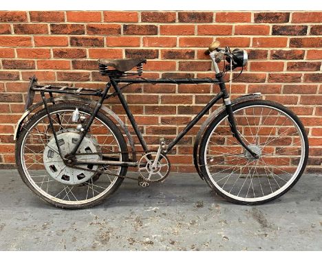 Make & Model:Cyclemaster,  Date of Reg:YKR593  cc:32  Fuel Type:Petrol   Summary:32cc. This Cyclemaster was inherited by the 