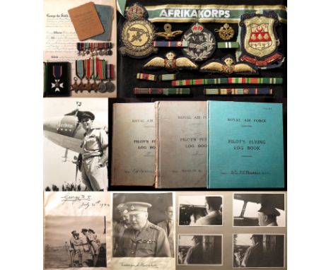 Battle of Britain lot to 77684 P/O Pilot Paul Eric Penfold 29 Squadron. Medals - Member of the Victorian Order (MVO) cased, N