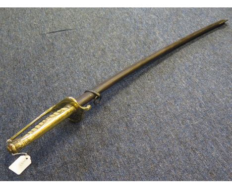 Sword: A modern copy of a Japanese Kyu - Gunto Army sword in good condition. 