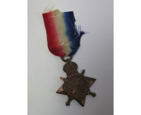 1915 Star to K.13240 Edmund Aughton STO.1.RN. Died 31st May 1916 on HMS Invincible. Lived Birkdale, Southport. GVF (1)
