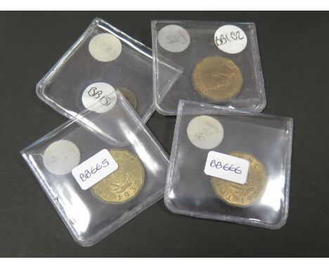 GB Coins (4): Brass Threepences 1938x2 and 1939 EF to UNC with lustre, plus a William IV Third Farthing 1835 GVF, dealer's ex