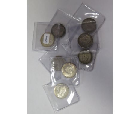 GB Shillings (8): 1825, 1834, 1889, 1889 small hd, 1906, 1914 x2 and 1916, VG to GEF, dealer's ex stock, total ticket £316