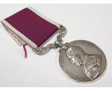 Army long service medal GV to 1401810 Gnr R G Lewis RGA