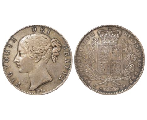 Crown 1844 stars, toned VF, light edge knock.
