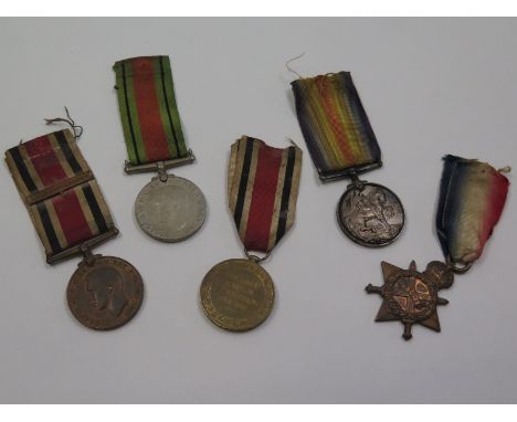 1915 Star Trio to 17031 Pte R Dore Oxf & Bucks L.I., with a GVI Special Constabulary Medal and LS 1949 clasp (Percy C. Dore) 