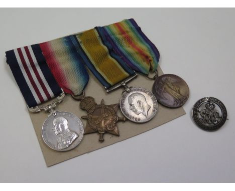 Military Medal and 1915 Star Trio to 11874 Pte Robert Bullock K.O.Sco.Bord.(Bulloch on star). (MM named 11874 Pte R Bullock 6