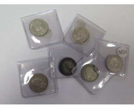 GB Shillings (6): 1834, 1840, 1848, 1893, 1897 and 1928, VG to nEF, dealer's ex stock, total ticket £322