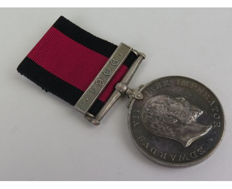 Natal Rebellion Medal with 1906 clasp named to Pte H Payne Durban Light Infantry. GVF