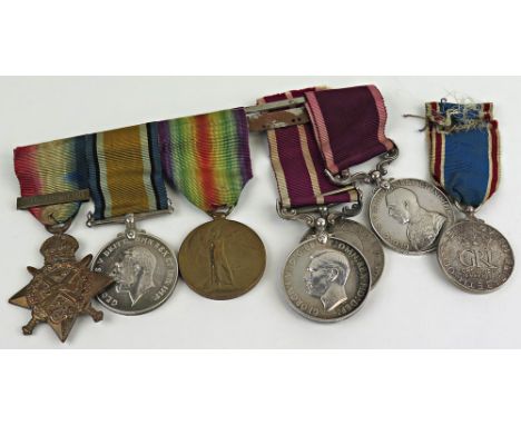 Hemsley group - 1914 Star with slide on clasp and BWM & Victory Medal (990 L/Cpl H Hemsley 2/Lan. Fus.), 1937 Coronation Meda