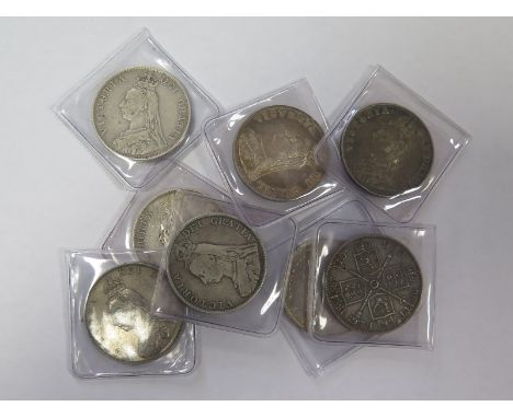 GB Double-Florins (8): 1887 x4, 1888, 1889x2 and 1889 inverted 1 in Victoria, VG to aEF, dealer's ex-stock, total ticket £319