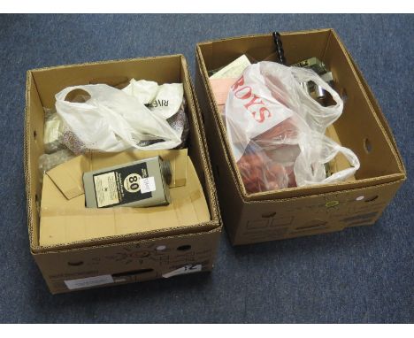Militaria: A quantity of reloading equipment for a 12 bore shotgun including a capping/reloading tool by Bowman and Co, tin o