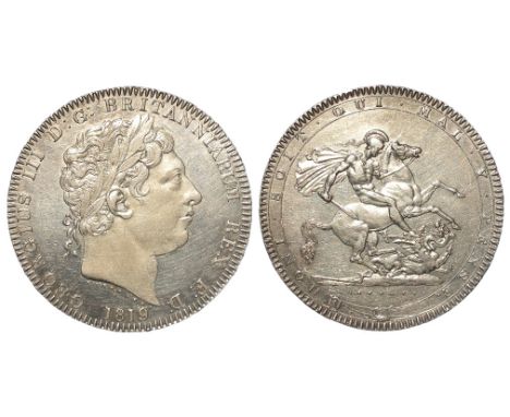 Crown 1819 LIX very light marks under magnification, EF