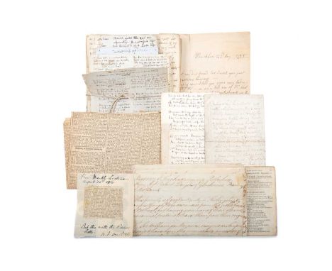 ARCHIVE RELATING TO THE SCOTTISH POET HENRY SCOTT RIDDELL (1798-1870),including four manuscript poems, Heath from Culloden, V