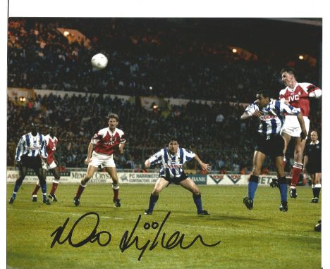 Football Andy Linighan Arsenal signed 10x8 colour photo. Photo shows Linighan in action. Good condition. All autographs come 