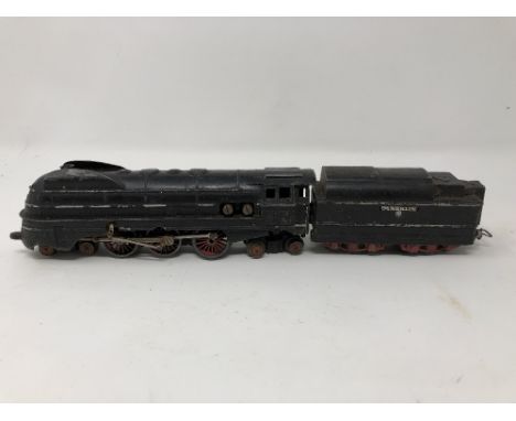 A 1940s Marklin A H0/00 gauge SK 800 4-6-4 locomotive and tender, matt black.