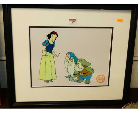 A framed Walt Disney limited edition serigraph from Snow White, 25 x 32.5cm 