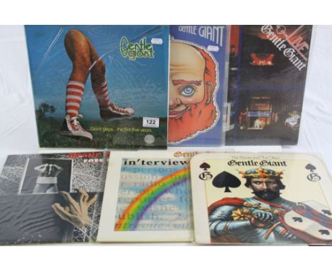 Vinyl - Six Gentle Giant LPs to include Free Hand CHR1093, In'terview CHR1115, The Power and the Glory WWA010, Giant Steps Th