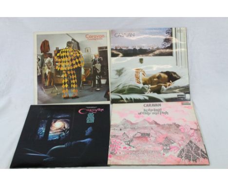Vinyl - Caravan - 4 LP's to include For Girls Who Grew Plump In The Night (CPLVNY294 ltd edition 133/500 in EX/EX condition),