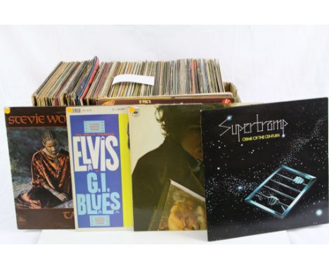 Vinyl - Collection of approx 120 x LP's of various genres &amp; decades to include Elton John, Stevie Wonder, Elvis Presley, 