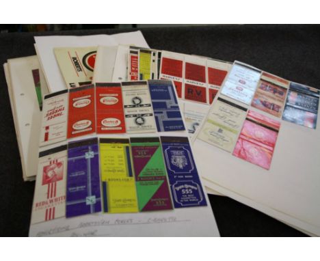 Matchbooks - Cigarette &amp; tobacco advertising, a collection, mostly attached to card by stamp hinges, pre WW2 onwards, mos