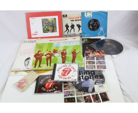 Vinyl &amp; Memorabilia - Three Rolling Stones LPs to include sealed Fan Club Only Mick Taylor We Miss You, Still Life pictur