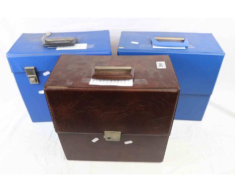 Vinyl - Rock &amp; Pop - Three vintage record boxes spanning decades including ELO, Elvis, Queen, Rod Stewart and many more. 