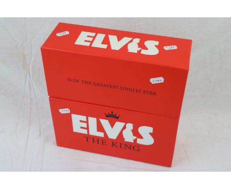 Vinyl Box Set - Elvis The King - 18 Of The Greatest Singles Ever - Number 13723.  Contents is 18 x 10 inch singles.  Some vin