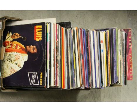 Vinyl - Rock &amp; Pop - A collection of approx 70+ LP's to include Elvis, Donna Summer and many more spanning genres and dec