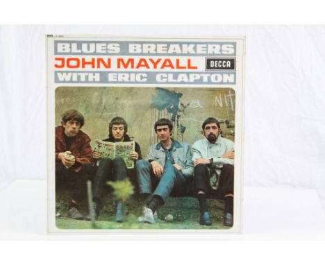 Vinyl - John Mayall Bluesbreakers with Eric Clapton (Decca LK4804) Mono, first class example with red Decca unboxed label wit