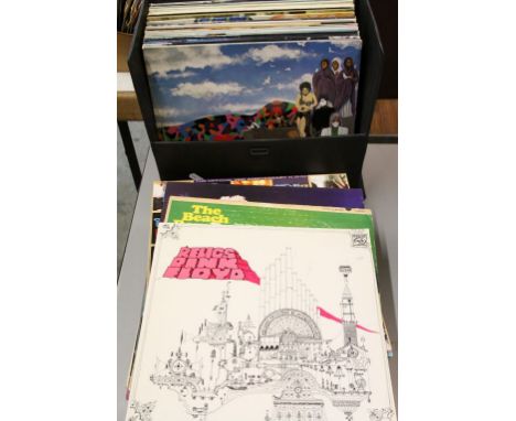 Vinyl - Collection of approximately 80 LPs and 12" singles to include Pink Floyd, Bob Marley, The Doors, Bob Dylan etc, condi