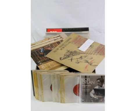 Vinyl - Bob Dylan - A splendid collection of over 25 LP's and approx 20 45's.  Albums include John Wesley Harding, Bringing I