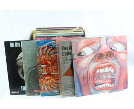 Vinyl - Rock &amp; Pop - Collection of approx 30 LP's including Jimi Hendrix, Pink Floyd, Rolling Stones, Zappa and more.  Co