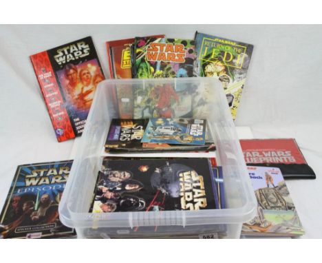 Collection of Star Wars memorabilia to include 56 Star Wars Weekly, Return of the Jedi &amp; The Empire Strikes Back comics. 