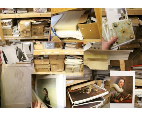 Very large quantity of ephemera originally from the National Portrait Gallery souvenir shop to include postcards, prints &amp