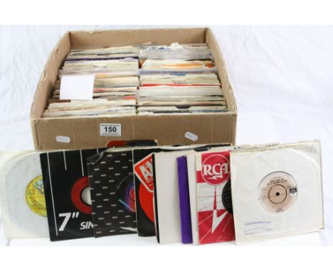 Vinyl - Collection of approx 400 x 45's of various genres and decades to include The Beatles, Rolling Stones, T-Rex, John Len