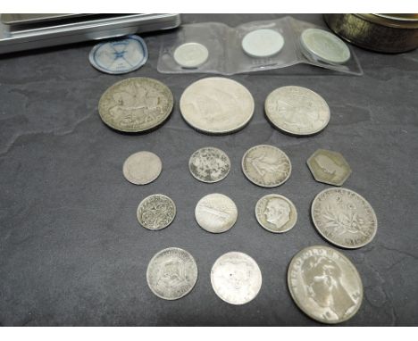A collection of GB and World Silver Coins including Queen Victoria and George V Threepence, South Africa 1910 Edward VIII Thr