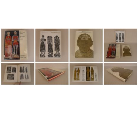 3 x Monumental Brasses, Brass Rubbing books comprising The Picture Book of Brasses in Gilt by Henry Trivick hardback with dus